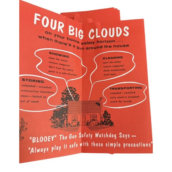 NRA VTG Shooting Safety Series Brochures Guns in Your Home Blooey Watch Dog READ - Picture 4 of 6